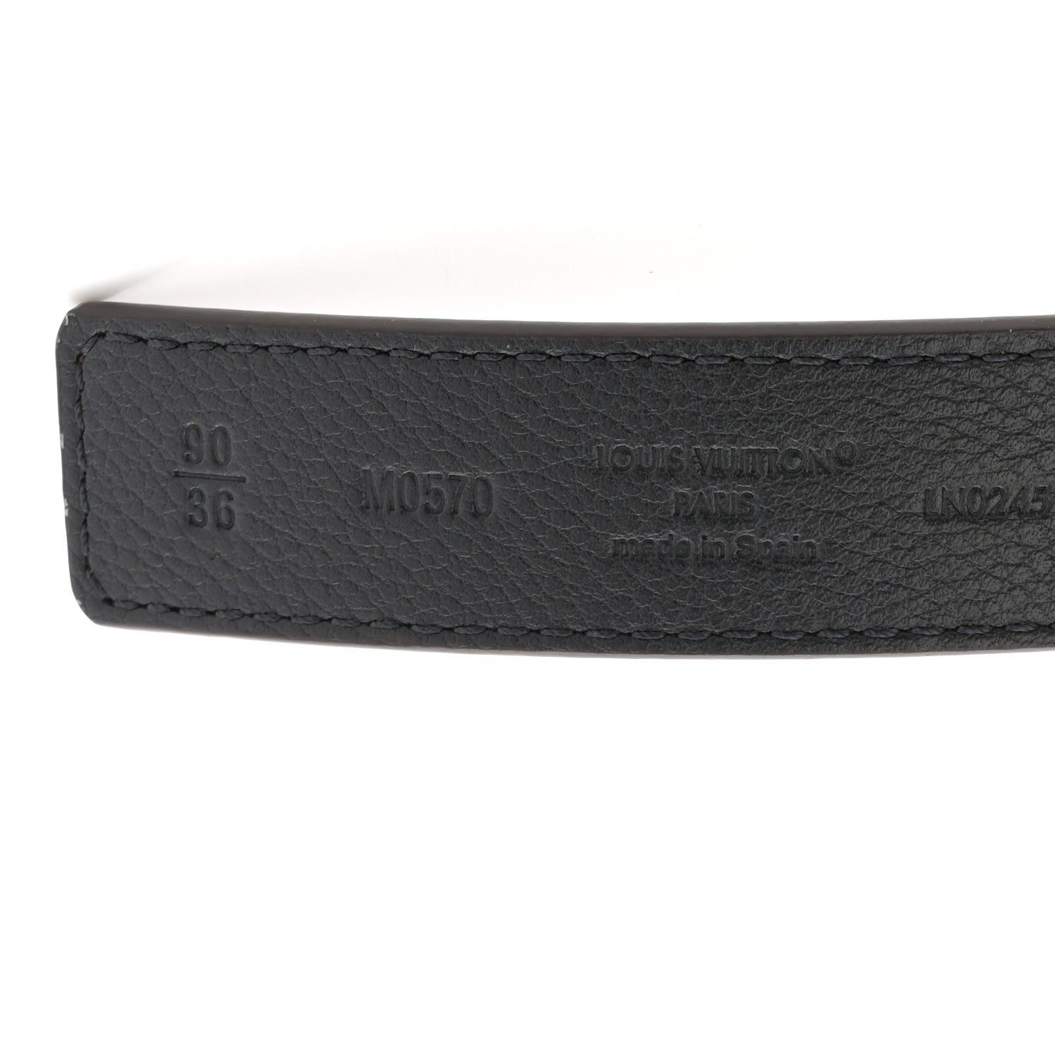 Louis Vuitton Calfskin Monogram 25mm LV Iconic Reversible Belt 90 36 Black 5 of 7