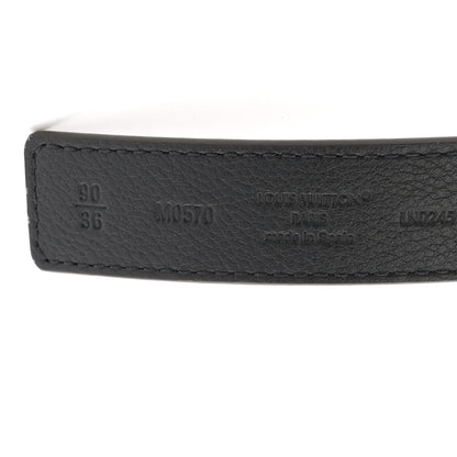 Louis Vuitton Calfskin Monogram 25mm LV Iconic Reversible Belt 90 36 Black 5 of 7