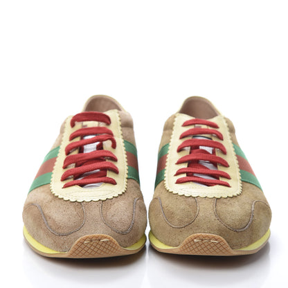 Gucci Suede Web Mens Rocket Sneakers 8 Nocciola Burro 2 of 10
