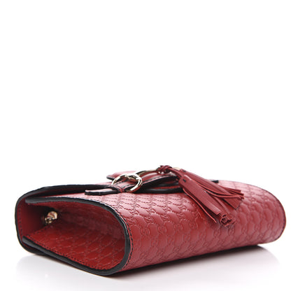 Gucci Soft Microguccissima Mini Emily Chain Shoulder Bag Rosso 3 of 10