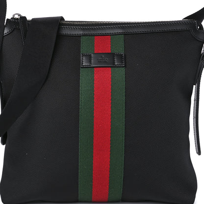 Gucci Techno Canvas Web Messenger Bag Black 11 of 12