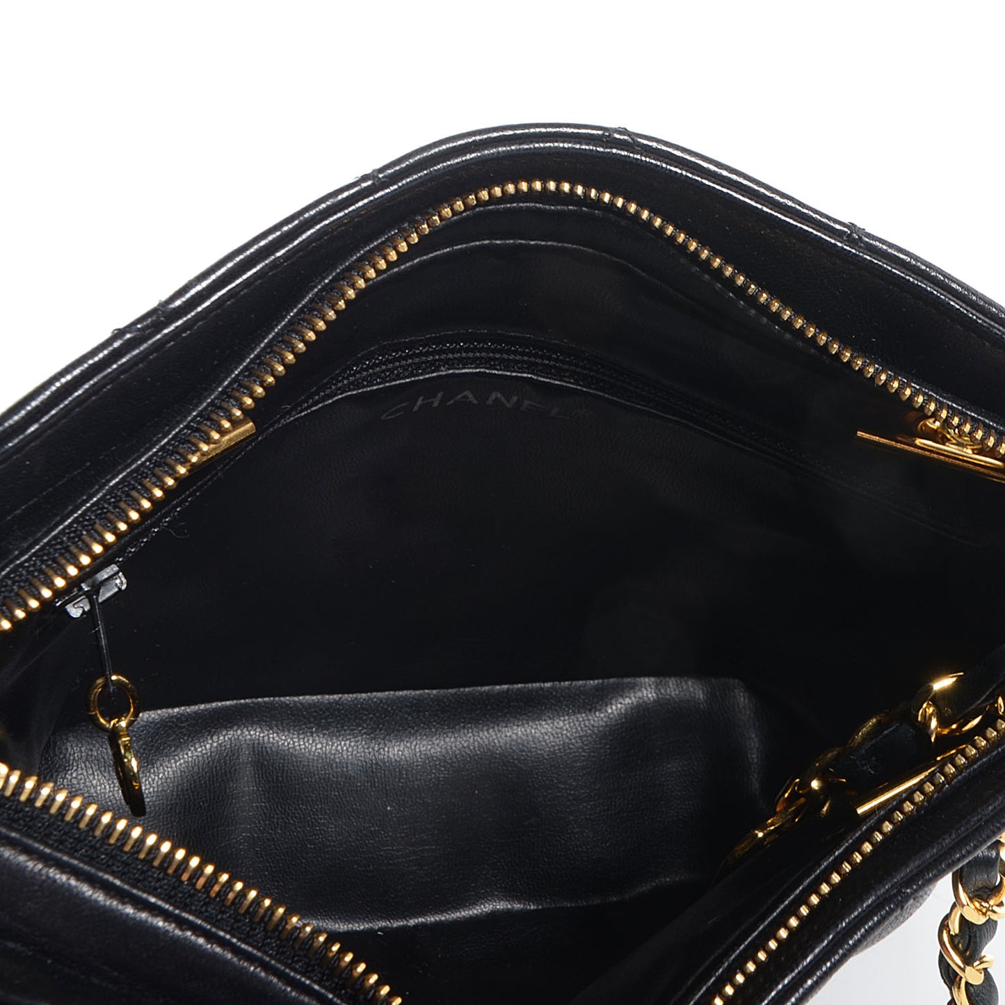 Lambskin Quilted Small Shoulder Bag Black