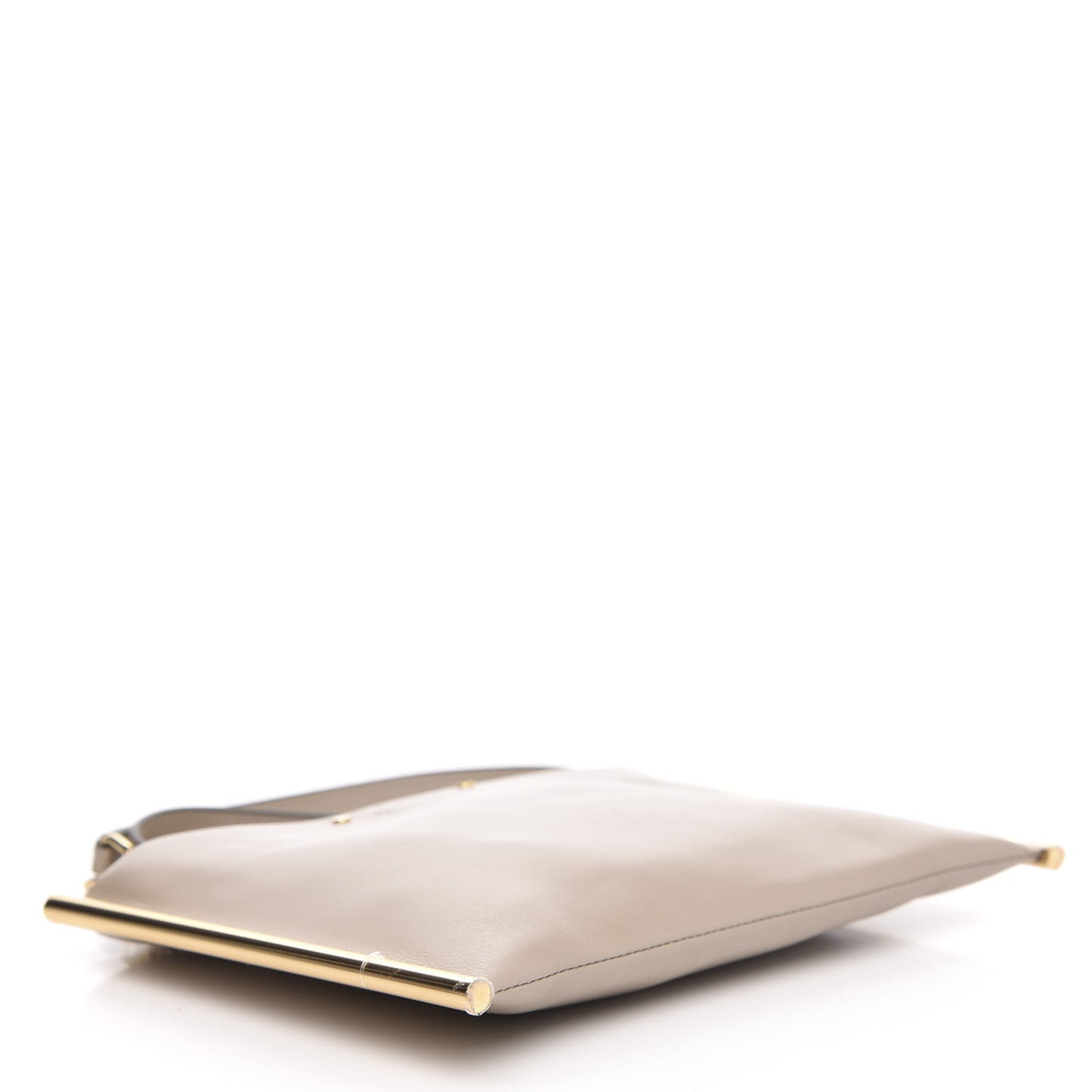 Calfskin Mini Roy Chain Pouch Pearl Beige