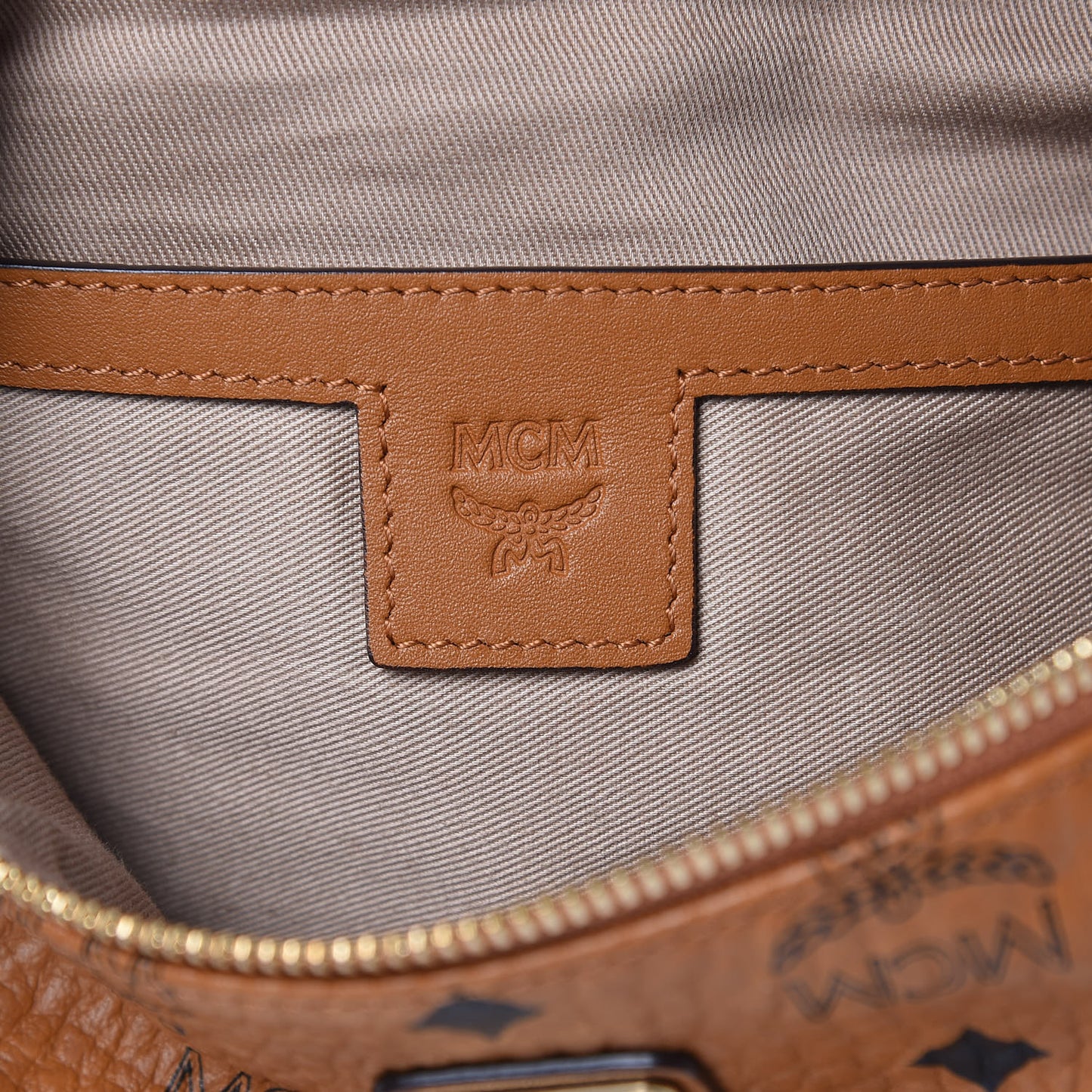 Visetos Small Fusten Belt Bag Cognac