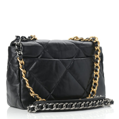 Chanel Goatskin Quilted Medium Chanel 19 Flap Black 3 of 9