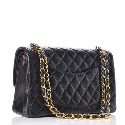 Chanel Lambskin Quilted Medium Double Flap Black 3 of 27