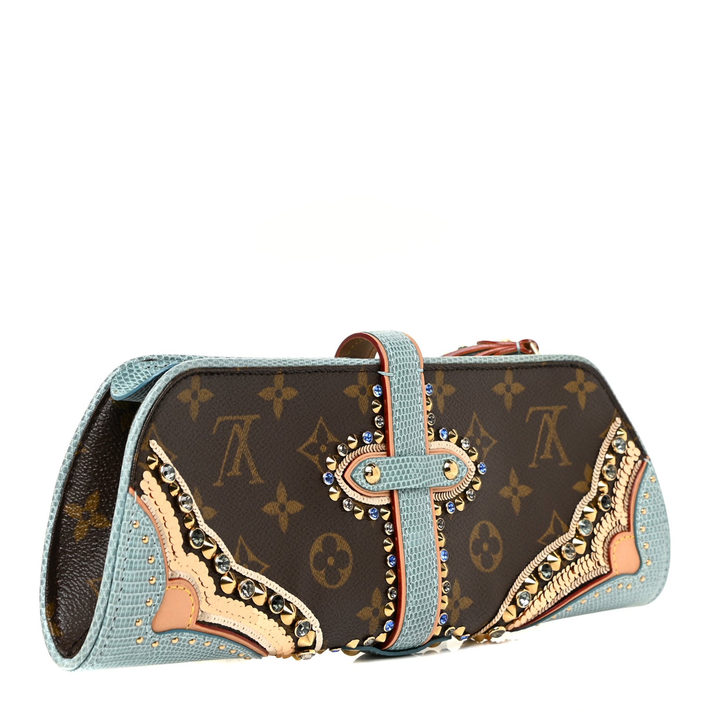 Monogram Lizard Embellished Les Extraordinaires Clutch