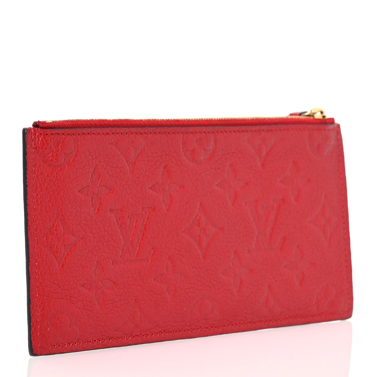 Empreinte Felicie Chain Wallet Zippered Insert Scarlet