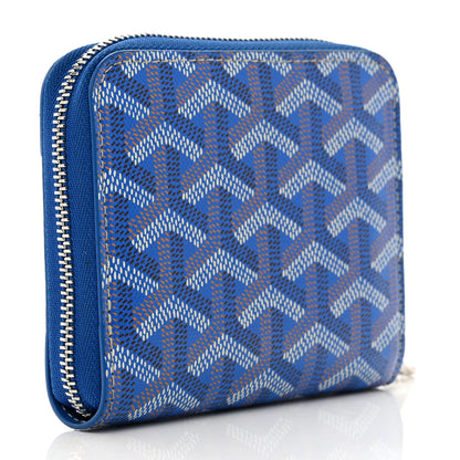 Goyard Goyardine Matignon PM Wallet Blue 3 of 7