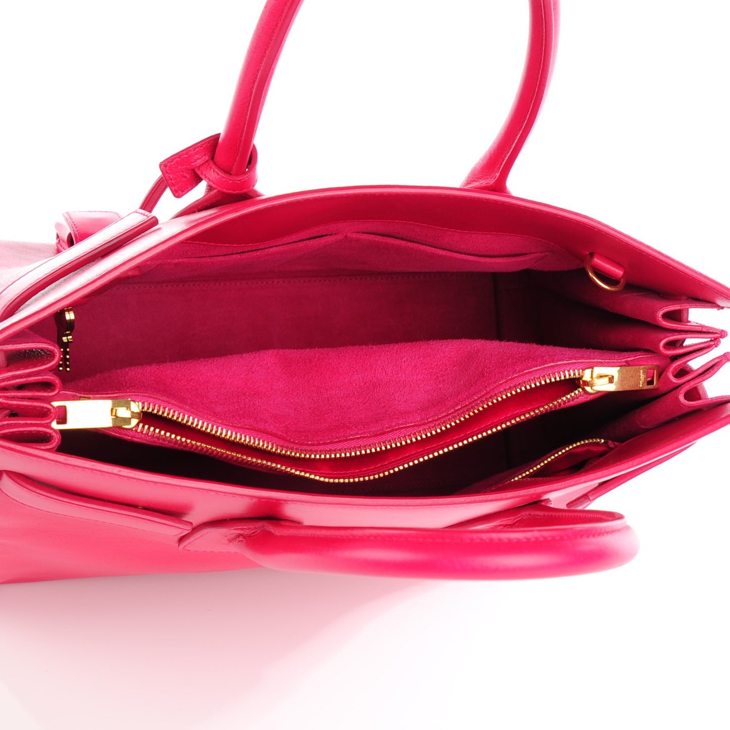 Calfskin Small Sac De Jour Lipstick Fuchsia