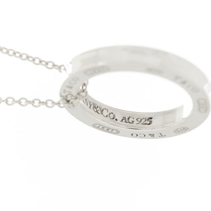 Tiffany Sterling Silver 1837 Circle Pendant Necklace 8 of 8