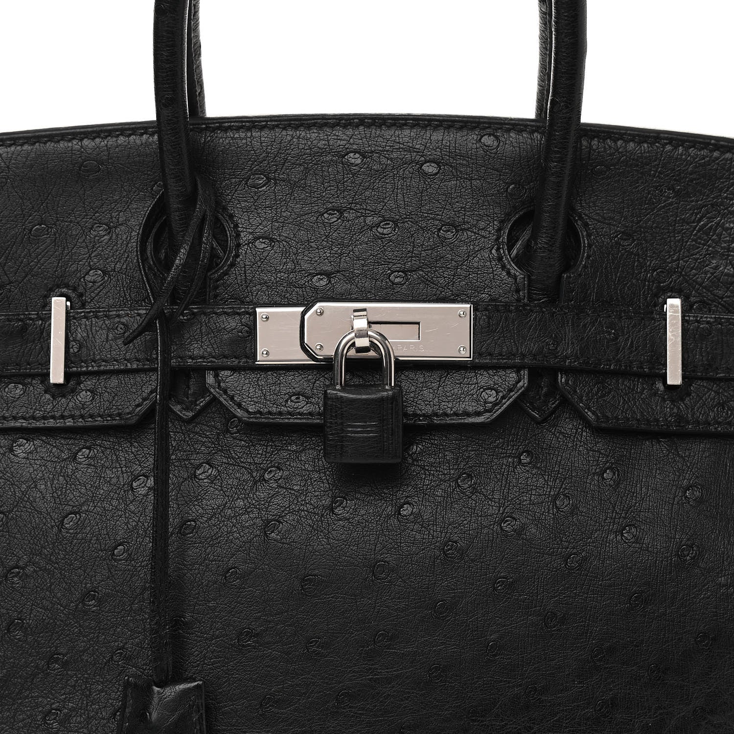 Hermes Ostrich Birkin 30 Black 8 of 11