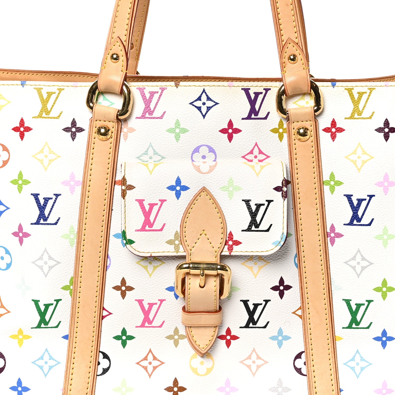 Louis Vuitton Monogram Multicolor Aurelia GM White 8 of 12