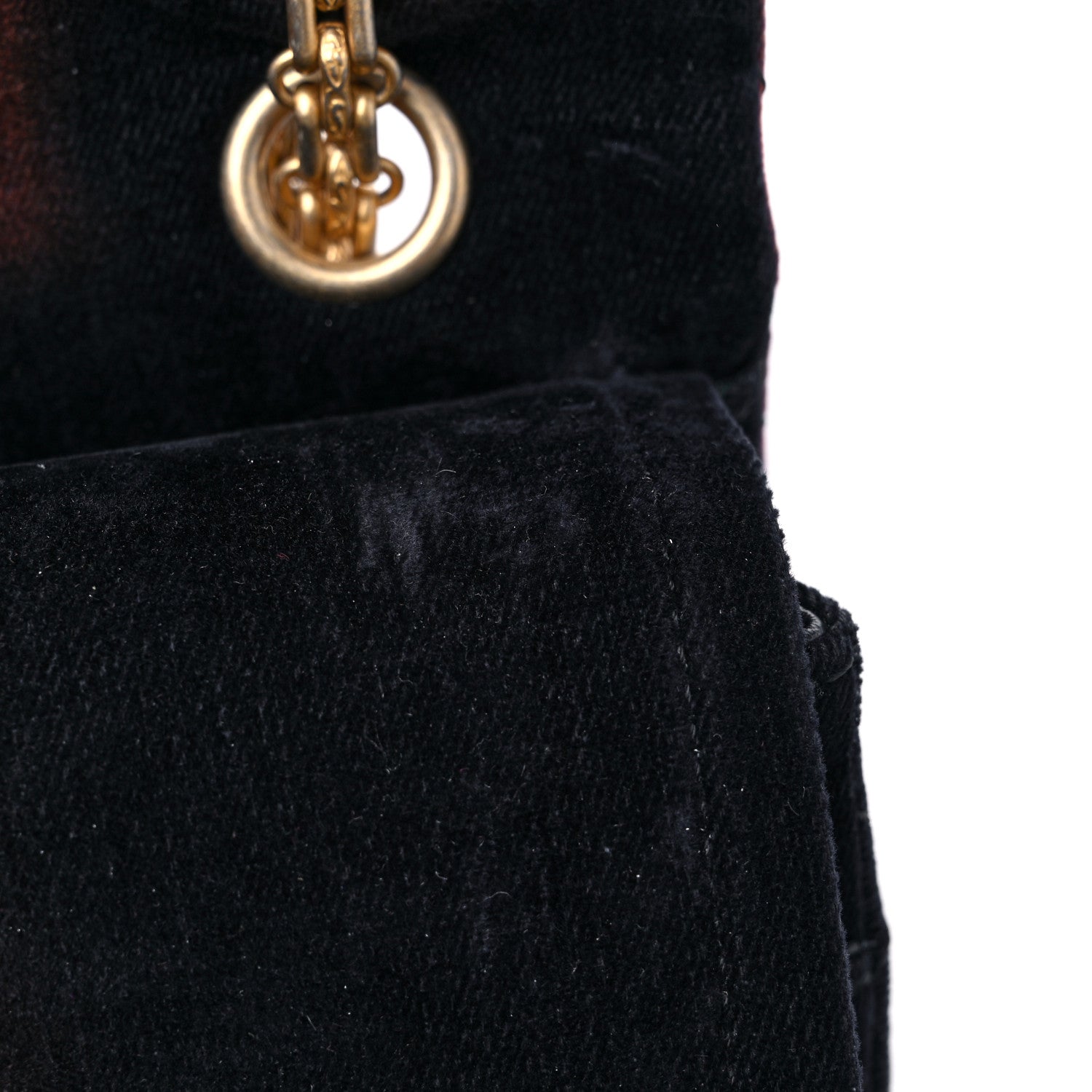 Chanel Ombre Velvet Quilted 2.55 Reissue 225 Flap Navy 12 of 16