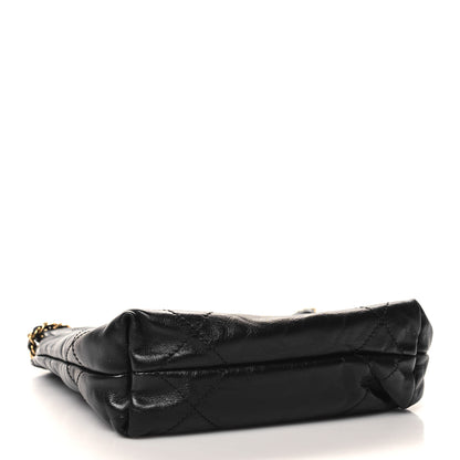 Chanel Shiny Calfskin Quilted Mini Chanel 22 Black 4 of 10