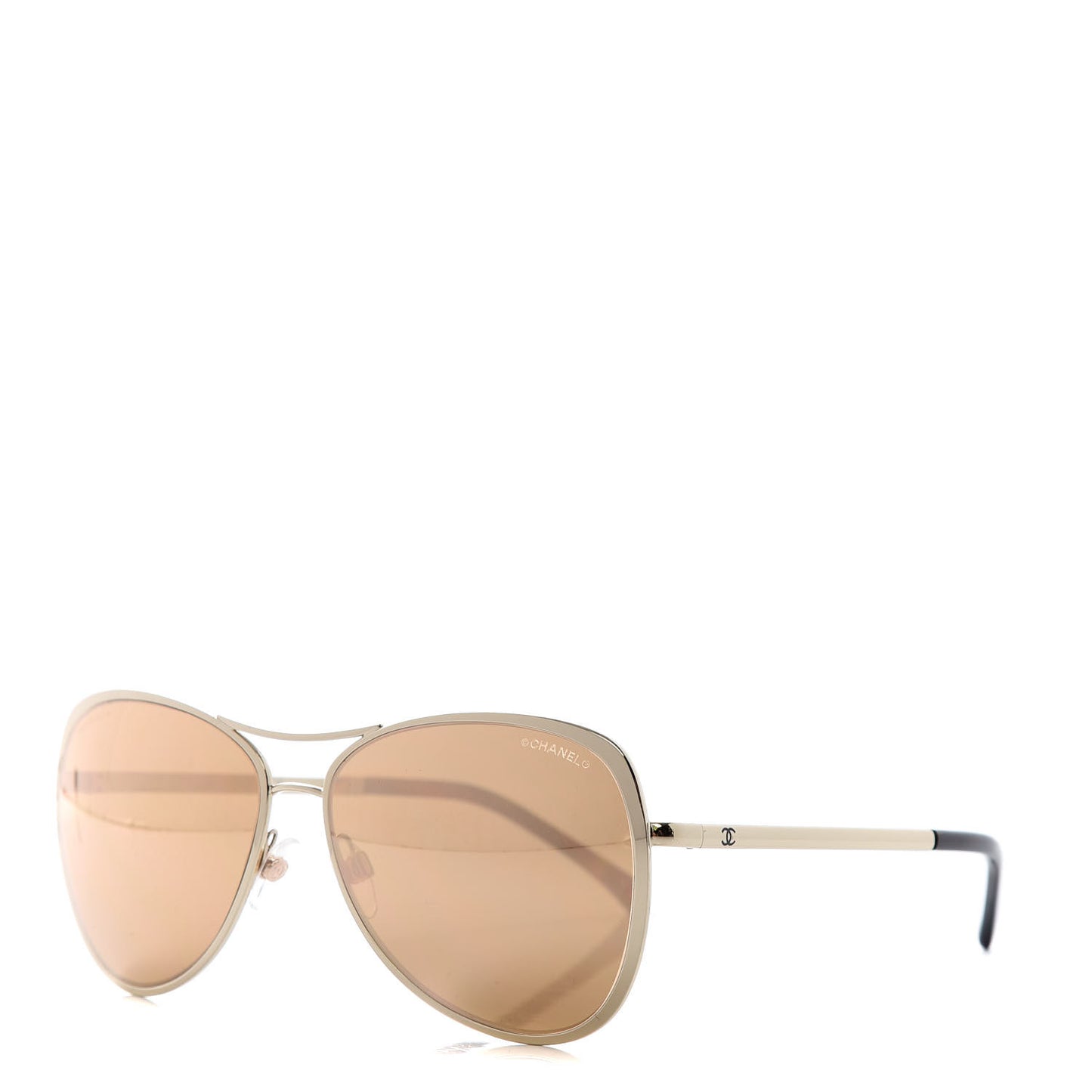 Metal Mirrored Pilot Summer Sunglasses 4223 Gold