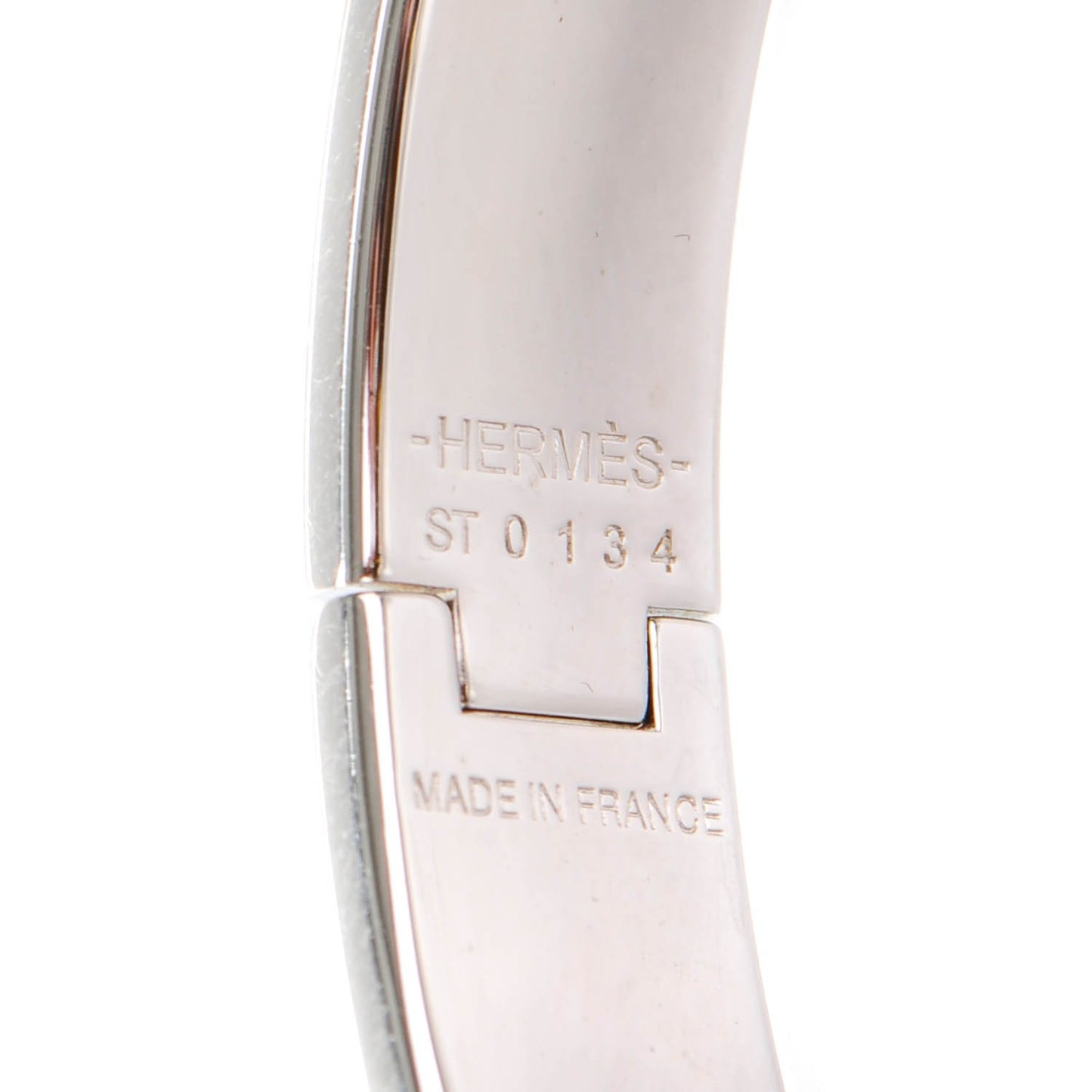 Narrow Enamel Clic Clac H Bracelet GM Indigo White