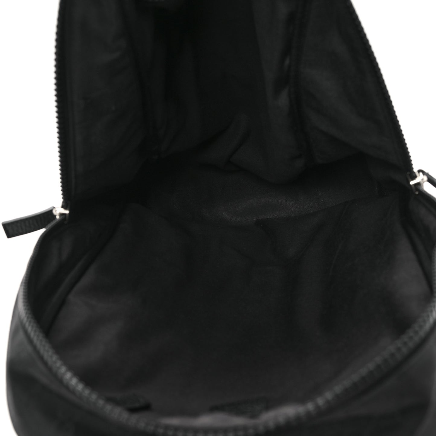 Nylon Monogram Slim Backpack Black