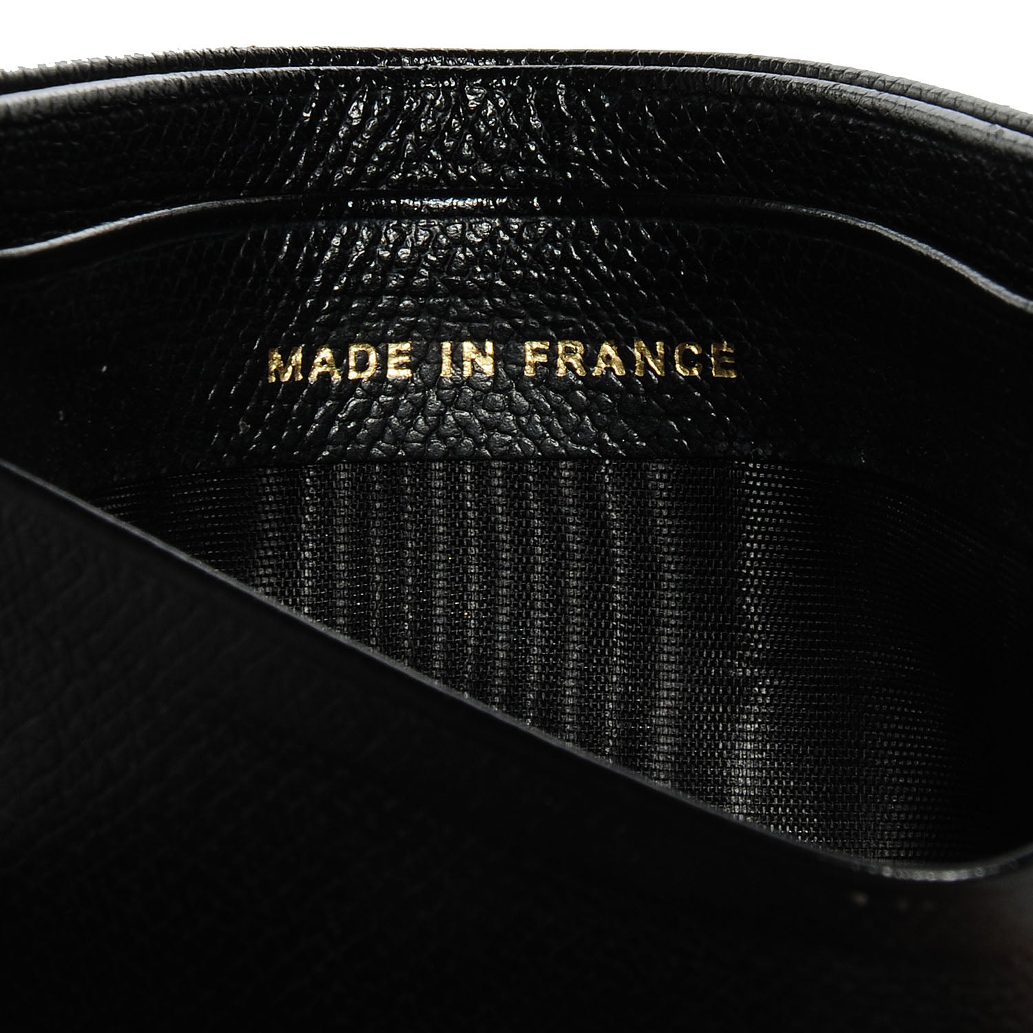 Chanel Calfskin CC Button Card Holder Case Black 7 of 8