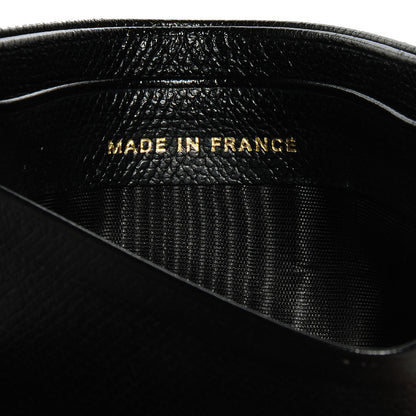 Chanel Calfskin CC Button Card Holder Case Black 7 of 8