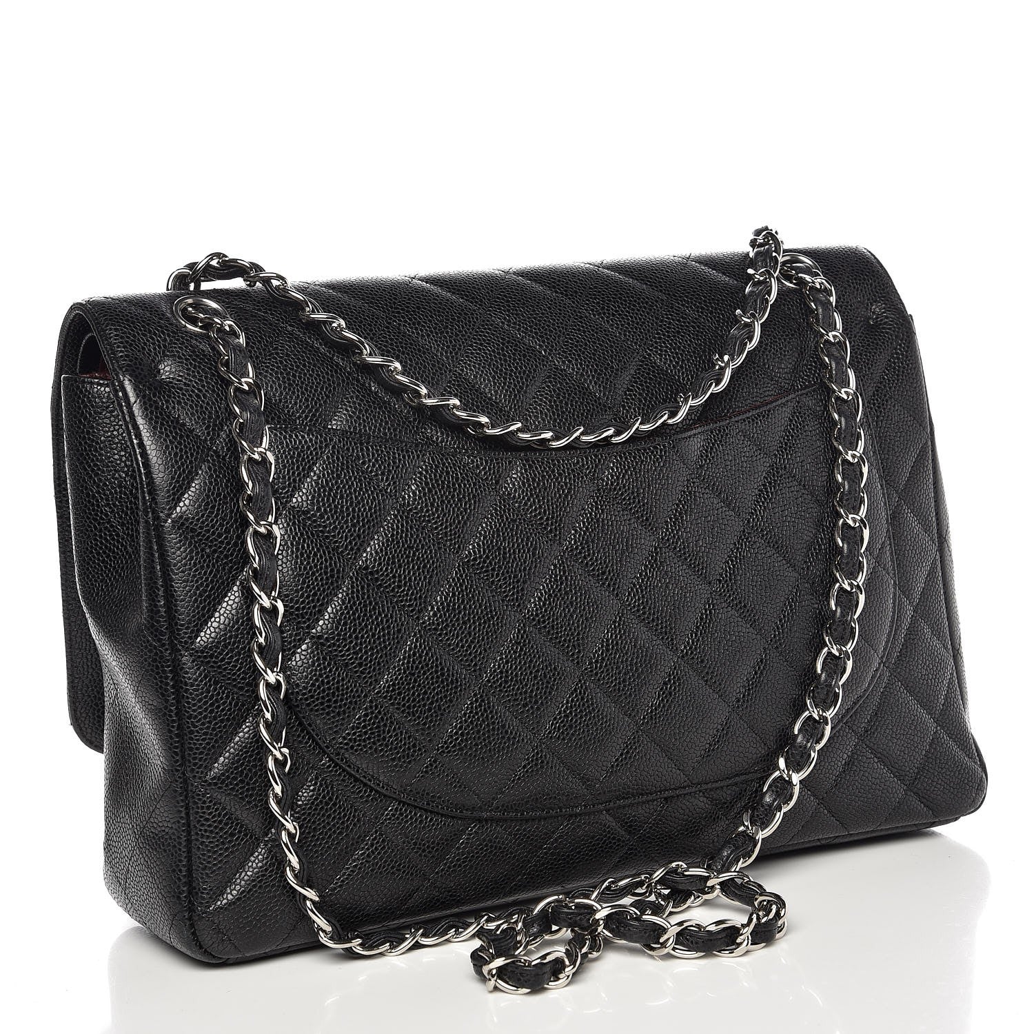 Chanel Caviar Quilted Maxi Double Flap Black 3 of 7