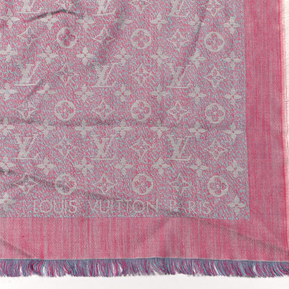 Louis Vuitton Silk Wool Monogram Shine Shawl 2 of 6