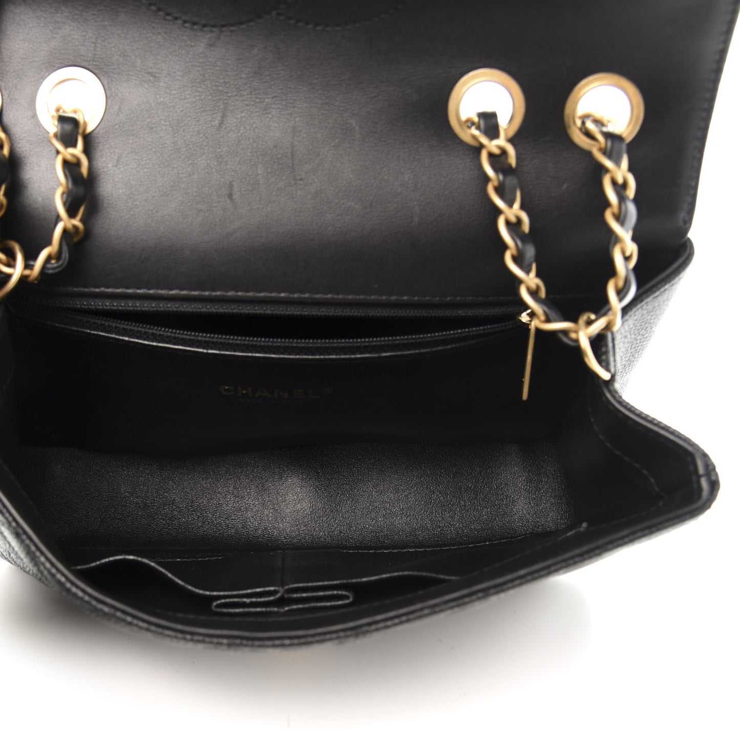 Caviar Quilted Medium CC Filigree Flap Black