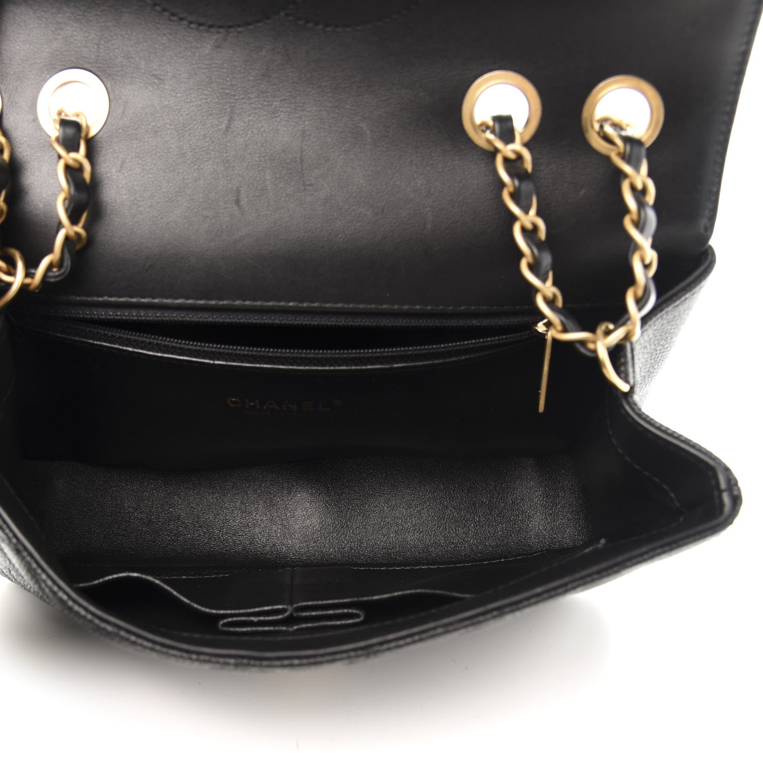 Chanel Caviar Quilted Medium CC Filigree Flap Black 6 of 13
