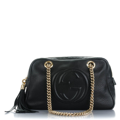 Gucci Pebbled Calfskin Small Soho Bowler Black 1 of 7