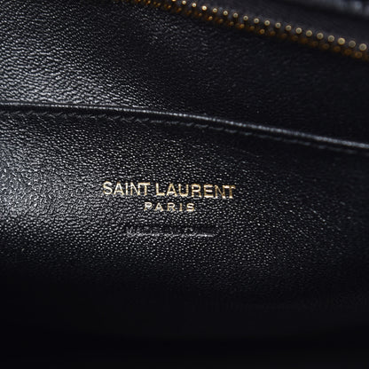 Saint Laurent Calfskin Monogram Baby Cabas Black 6 of 7