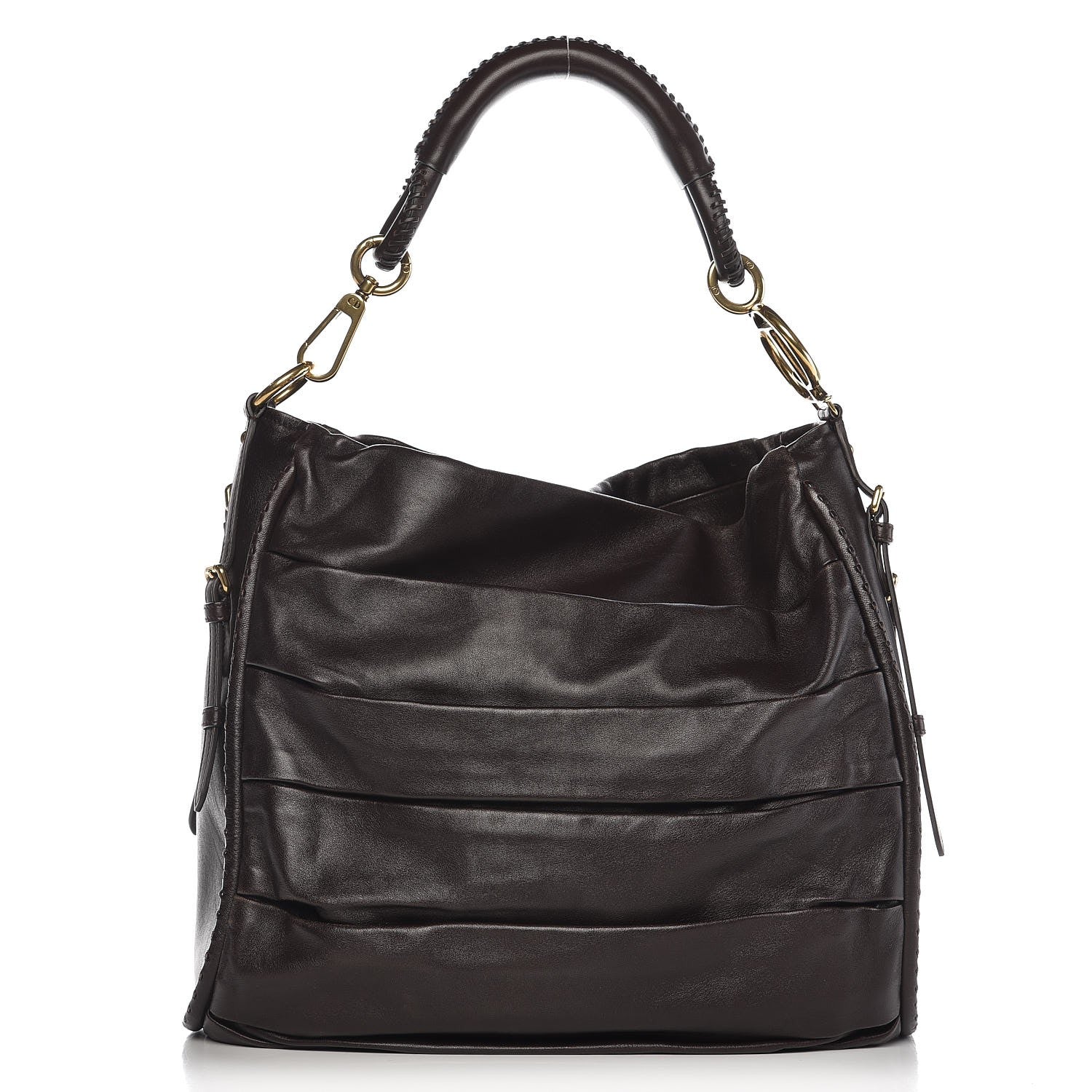 Christian Dior Lambskin Medium Libertine Hobo Brown 1 of 14
