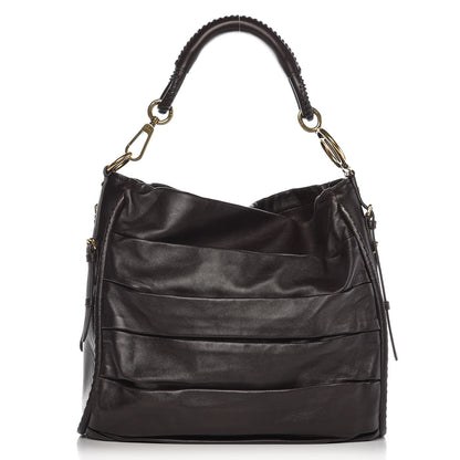 Christian Dior Lambskin Medium Libertine Hobo Brown 1 of 14