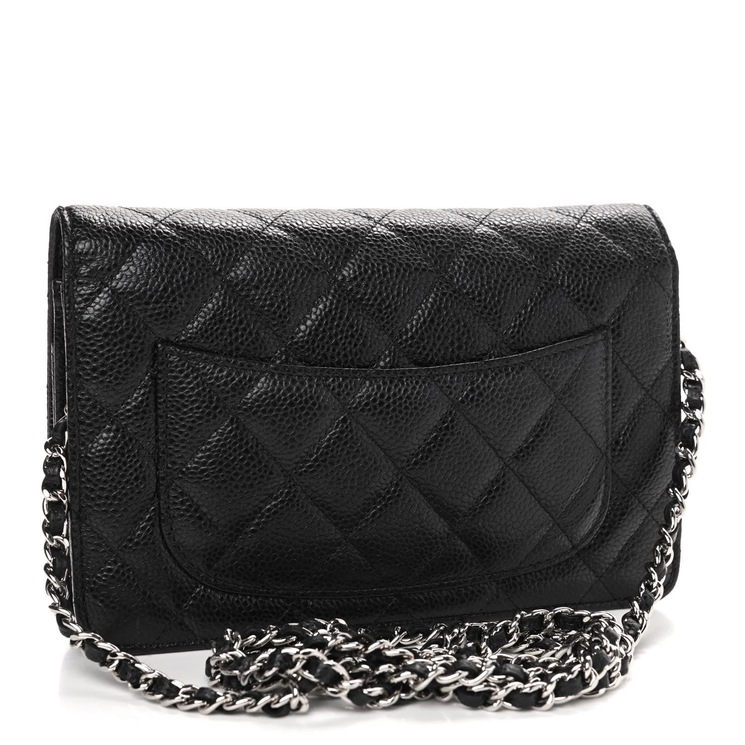 Chanel Caviar Quilted Wallet On Chain WOC Black 2 of 4