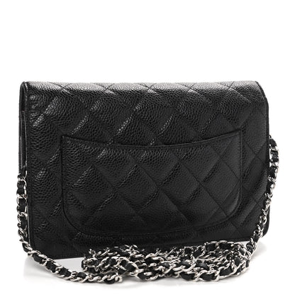 Chanel Caviar Quilted Wallet On Chain WOC Black 2 of 4