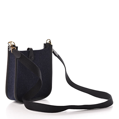 Hermes Feutre Swift Evelyne TPM Bleu Nuit Black 3 of 10