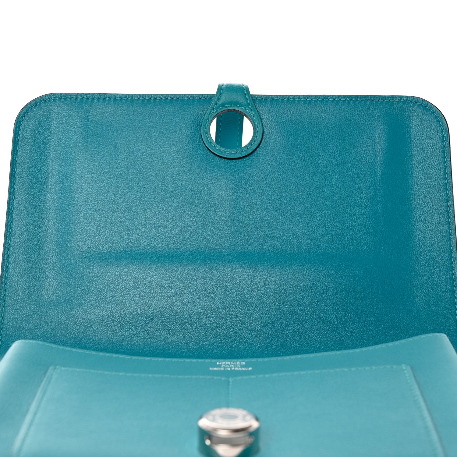 Hermes Swift Dogon Duo Wallet Turquoise 14 of 16