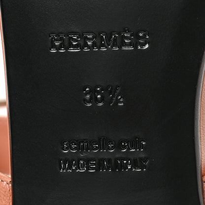 Hermes Calfskin Cristal Sandals 36.5 Rose Aube 6 of 8