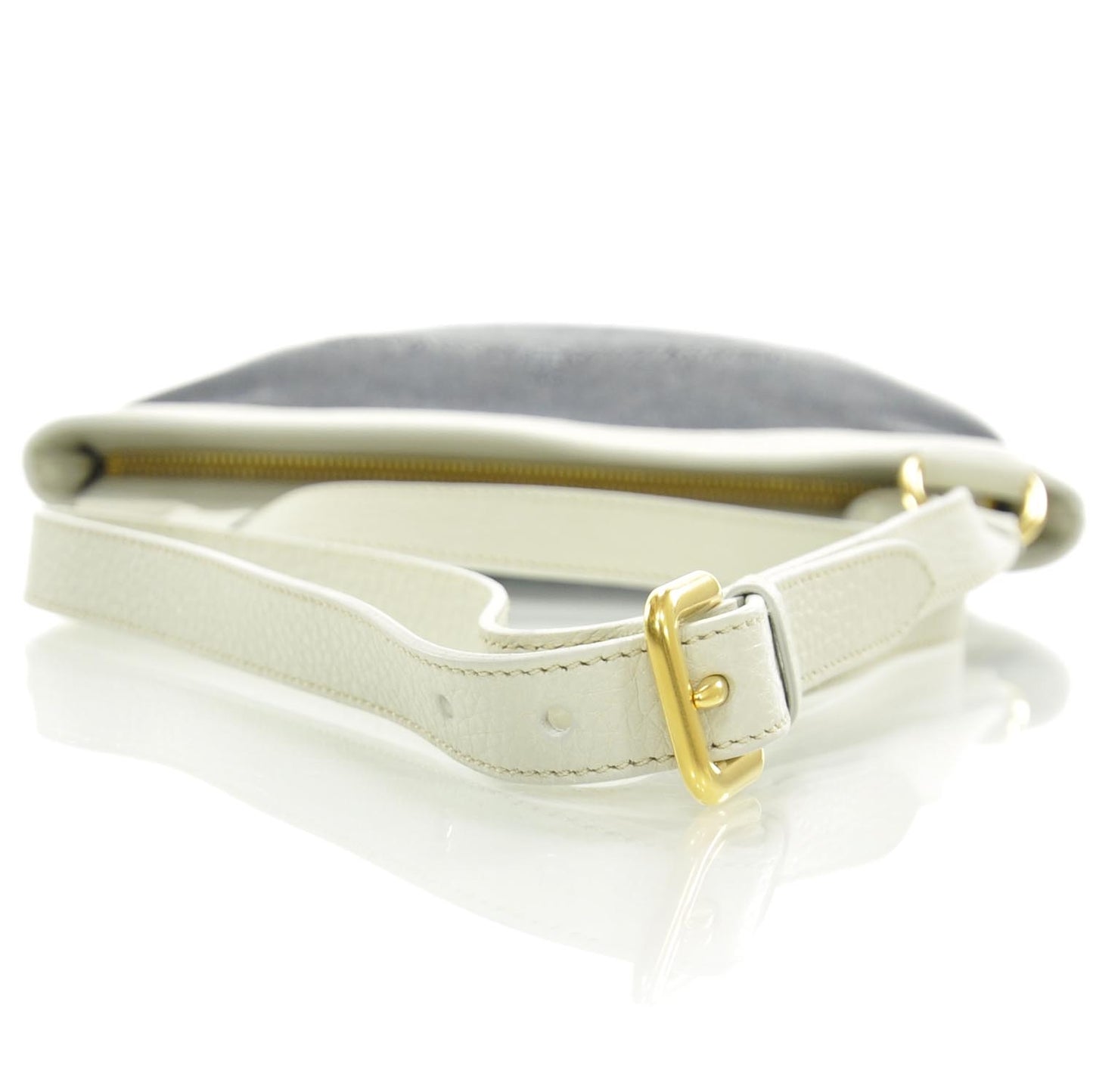 Denim Logo Flat Messenger Bag