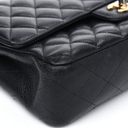 Chanel Caviar Quilted Medium Double Flap Black 21 of 39
