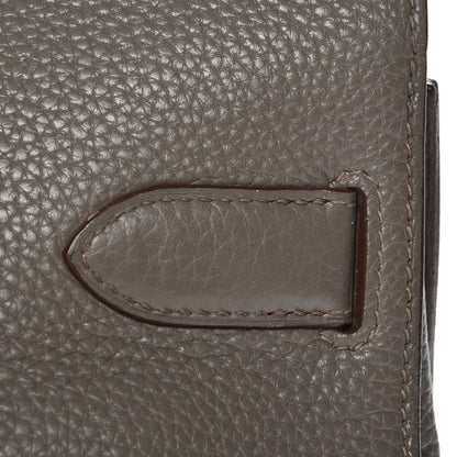 Hermes Taurillon Clemence Jypsiere 37 Etain 27 of 28