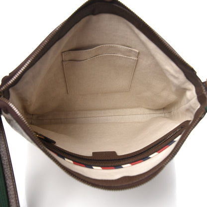 Gucci Soft GG Supreme Monogram Courrier Web Medium Flat Messenger Bag Beige New Acero Multicolor 5 of 7