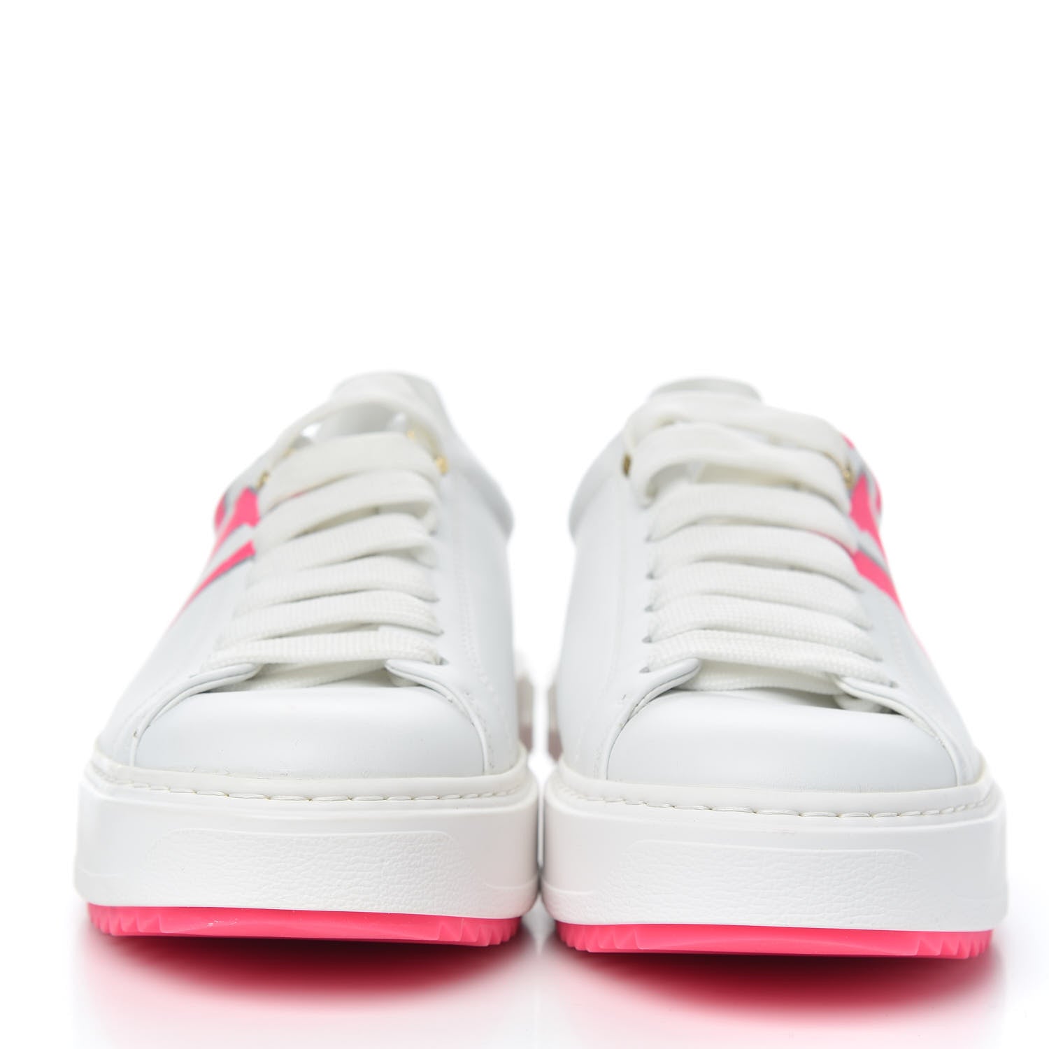 Louis Vuitton Monogram Time Out Sneakers 37.5 White Rose 2 of 8