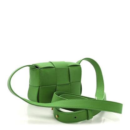 Bottega Veneta Lambskin Maxi Intrecciato Extra Mini Cassette Crossbody Bag Parakeet 3 of 9