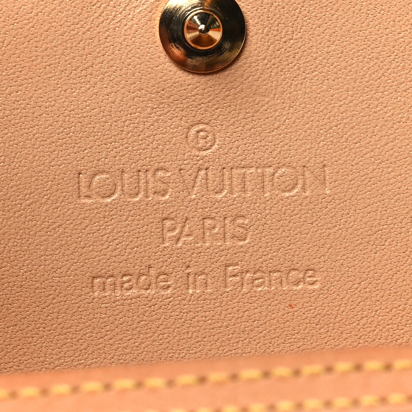 Monogram Cherry Blossom Porte-Monnaie Plat Coin Purse Brown