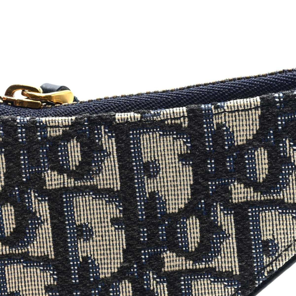 Christian Dior Oblique Saddle Coin Purse Blue 7 of 7