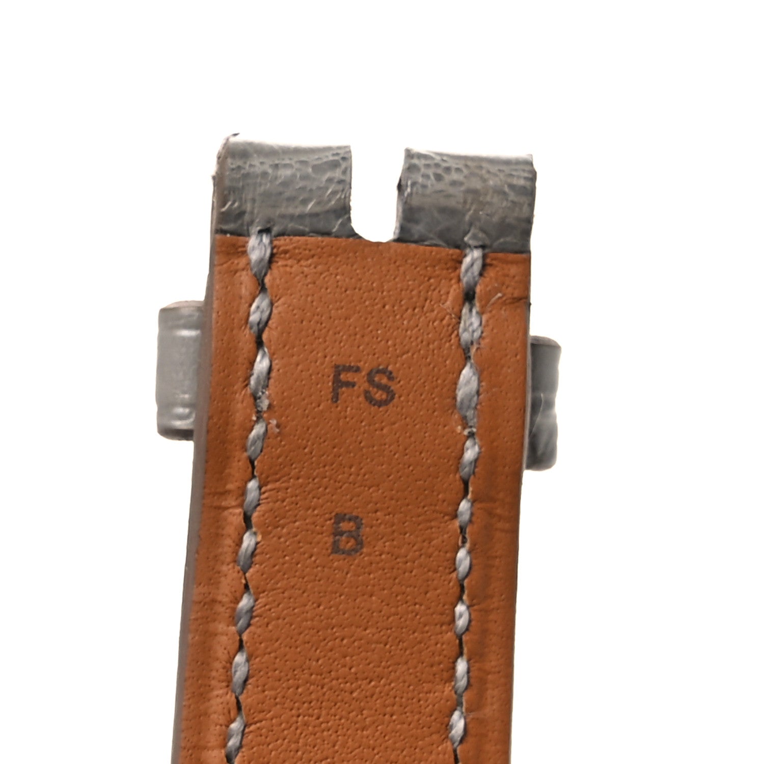 Hermes Matte Alligator Heure H Hour Watch Strap Gris Perle 7 of 7