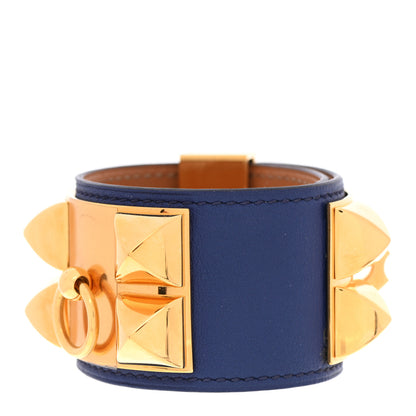 Hermes Swift Collier de Chien CDC Bracelet S Bleu Saphir 1 of 5