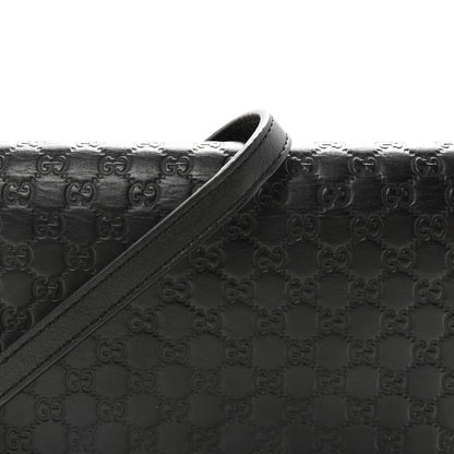 Gucci Microguccissima Crossbody Wallet Black 7 of 9