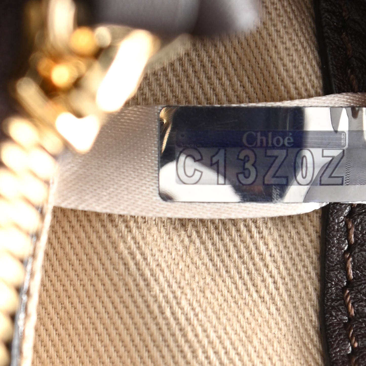 Calfskin Small Faye Day Shoulder Bag Carbon Brown