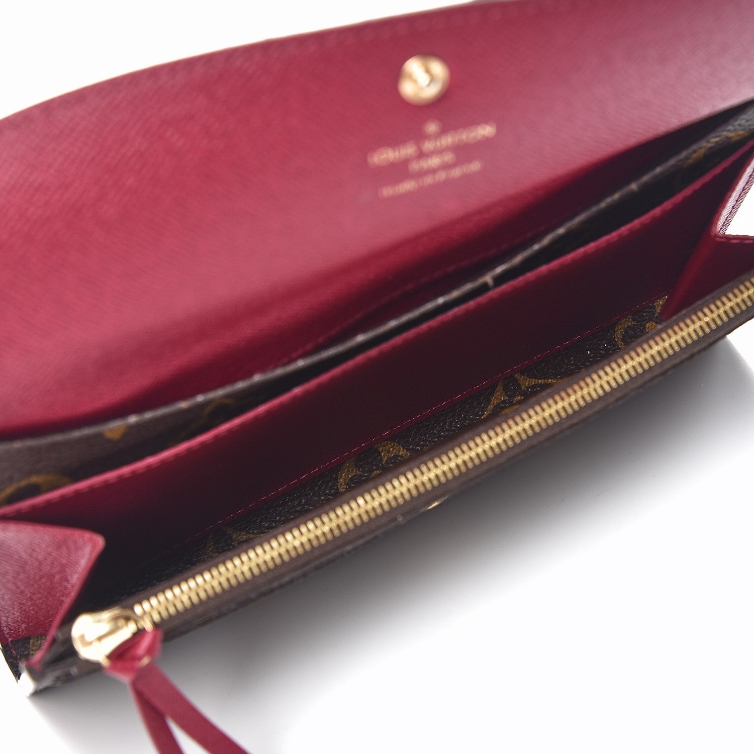 Louis Vuitton Monogram Emilie Wallet Fuchsia 5 of 7